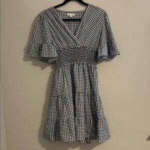 Max Studio Gingham Checkered Dress